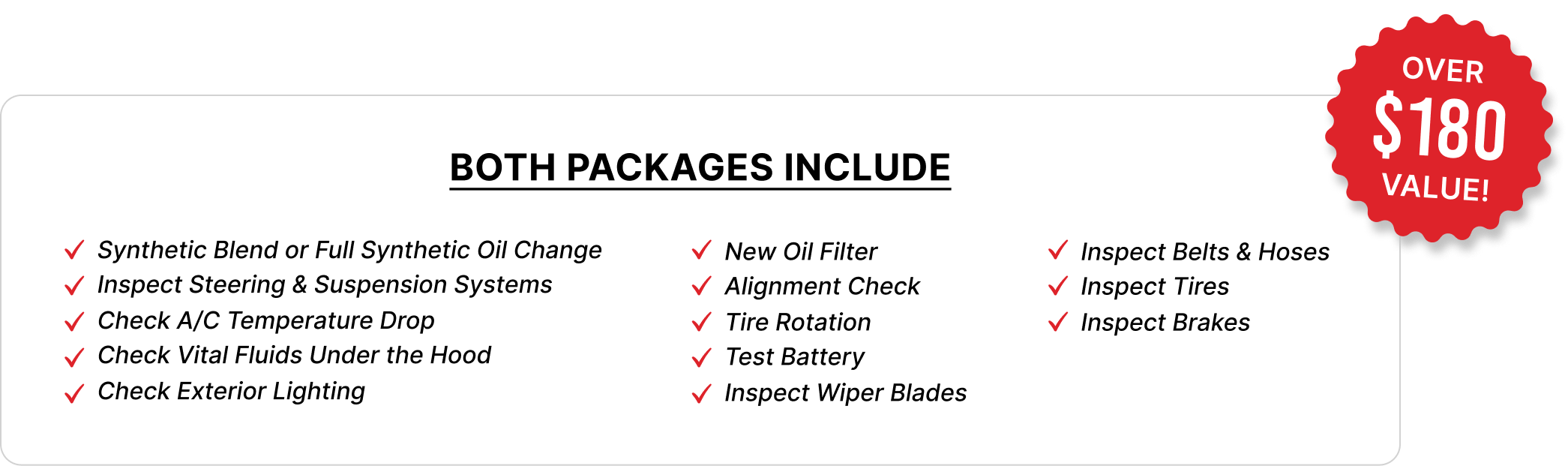 Oil Change with Free Digital Inspection