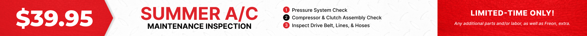 Spring A/C Maintenance Inspection banner