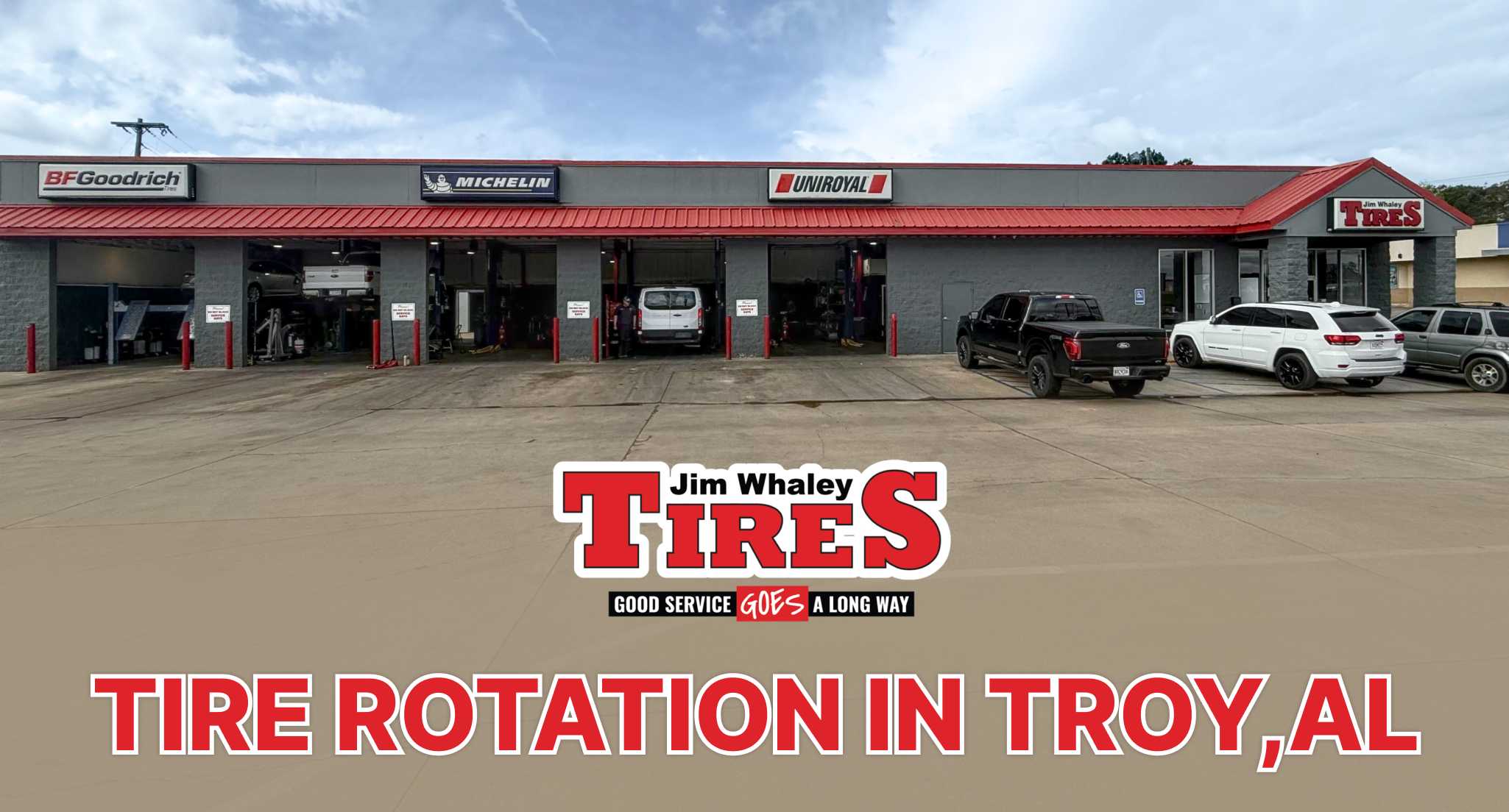 uneven tire wear inspection on South Brundidge Street Troy AL