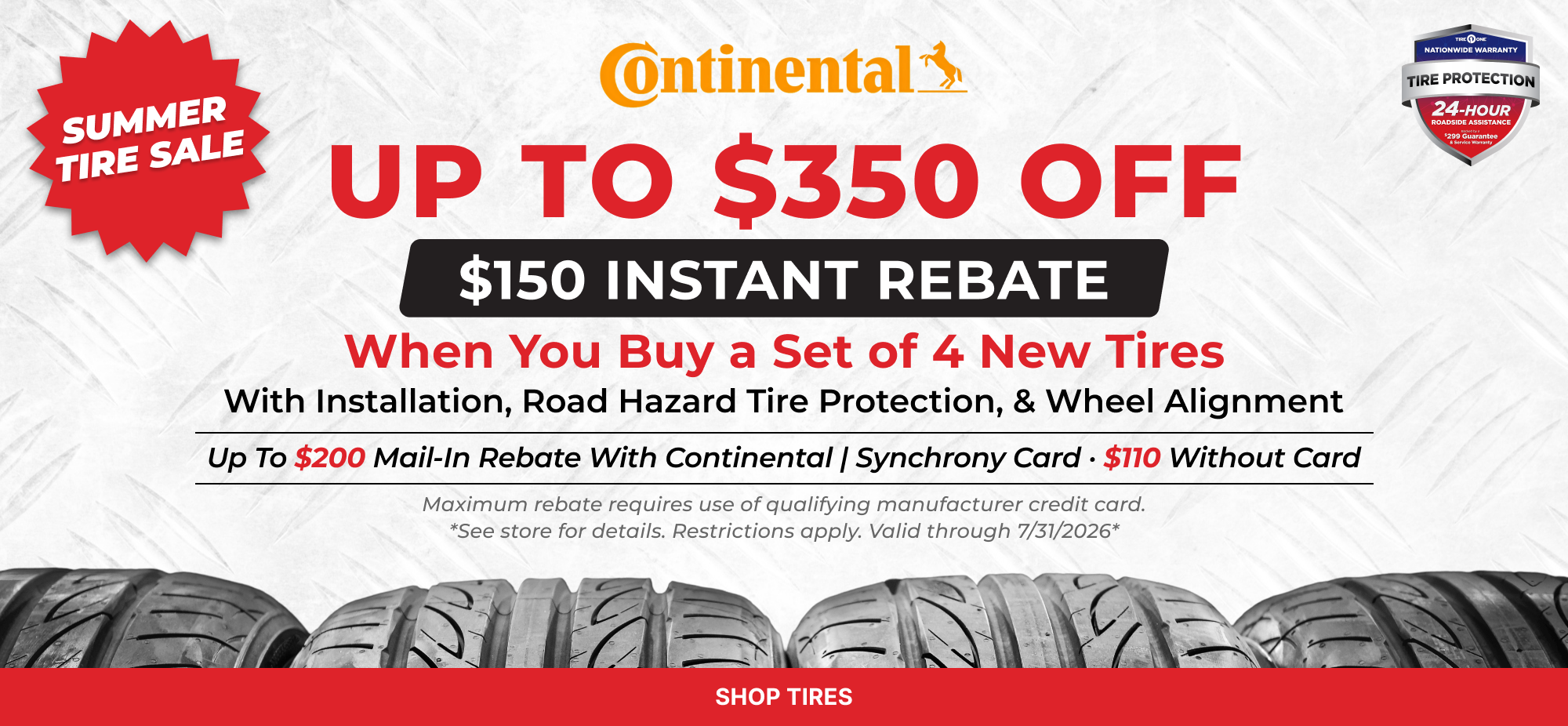 Summer tire sale