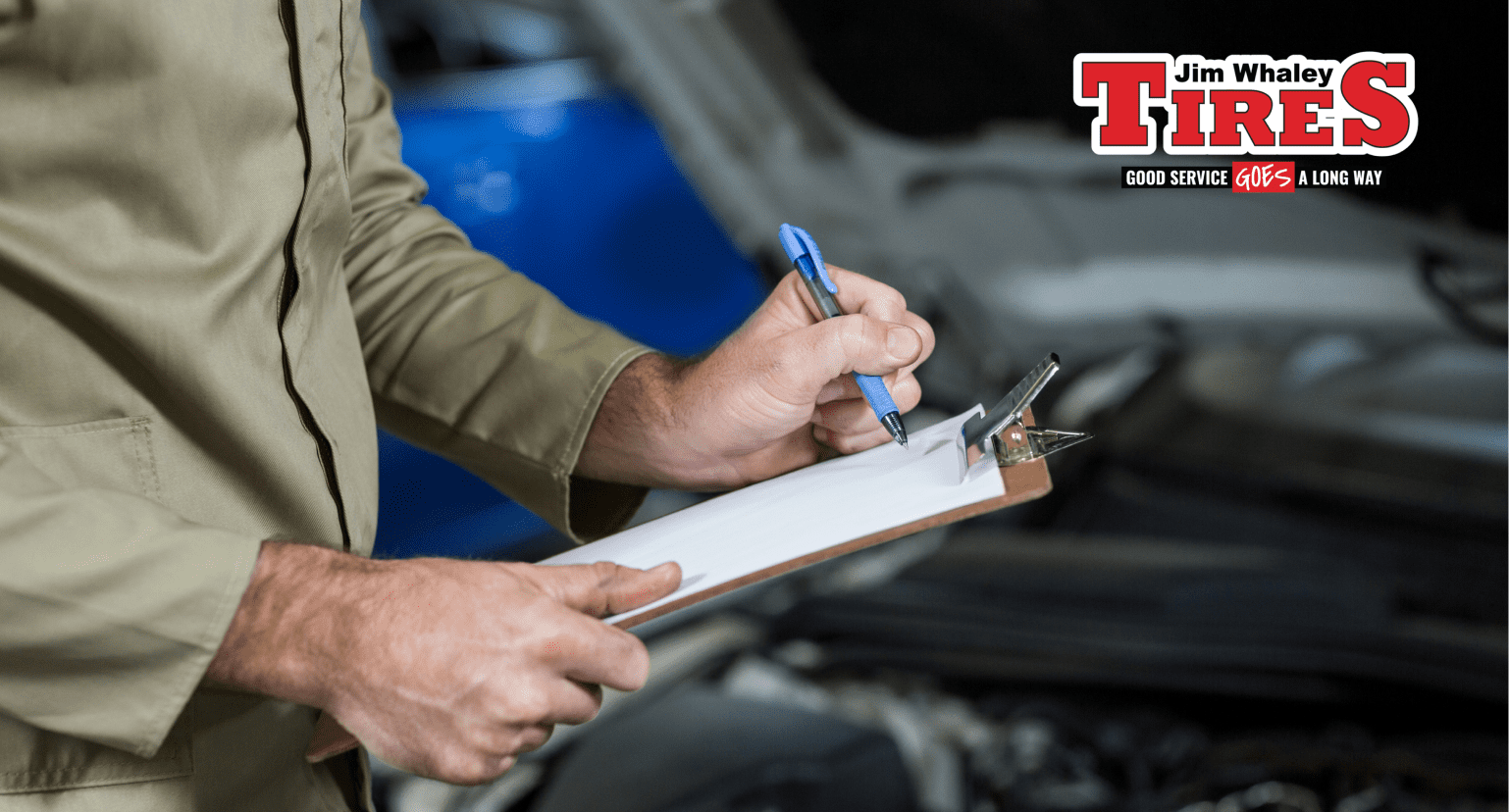 Mechanic performing vehicle prep before Lake Eufaula vacations