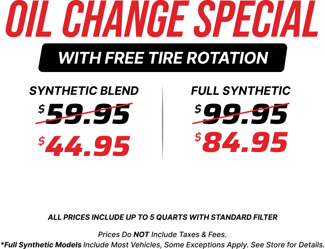 Oil Change With Free Tire Rotation