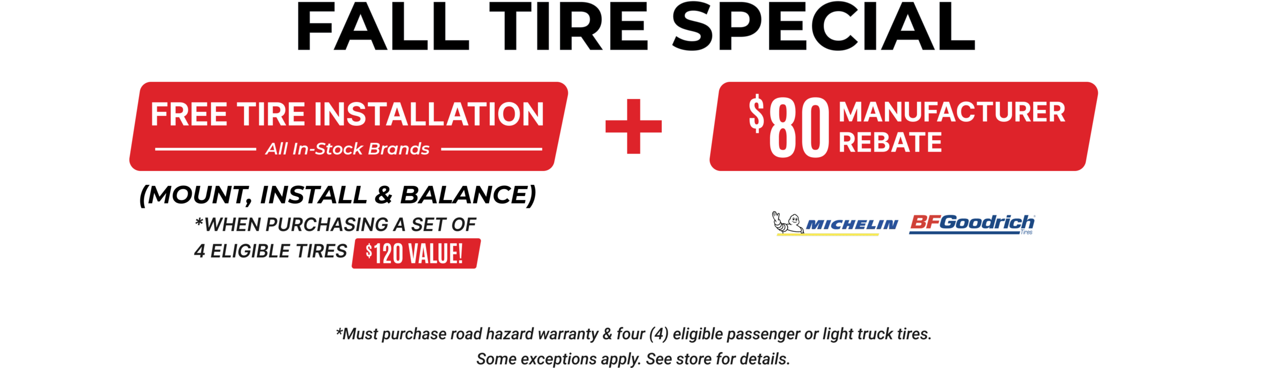 Fall Tire Special Promotion 2026